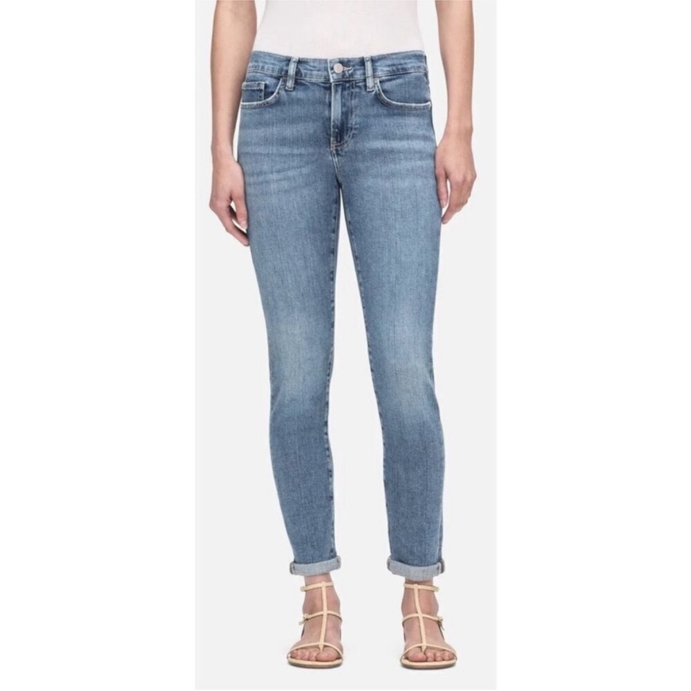 FRAME Le Garçon 29 Straight Leg Jeans Medium Wash Daphne Blue